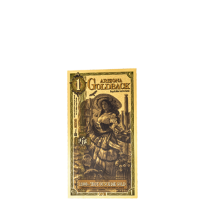 Arizona 1 Goldback — Gold Foil Collectible Note (24k Fractional Gold)