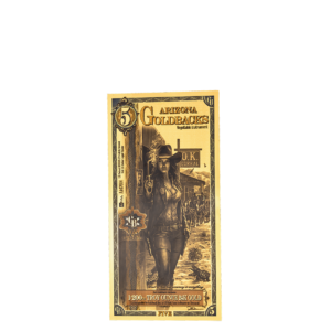 Arizona 5 Goldback — Gold Foil Collectible Note (24k Fractional Gold)