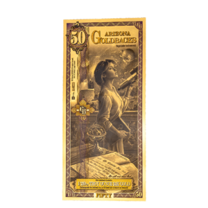 Arizona 50 Goldback — Gold Foil Collectible Note (24k Fractional Gold)