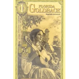 Florida 1 Goldback – Harmonia (Harmony) | 24k Fractional Gold Note