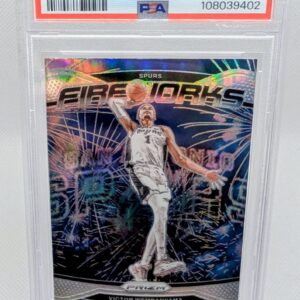Victor Wembyama Fireworks-Silver PRIZM Rookie PSA 10