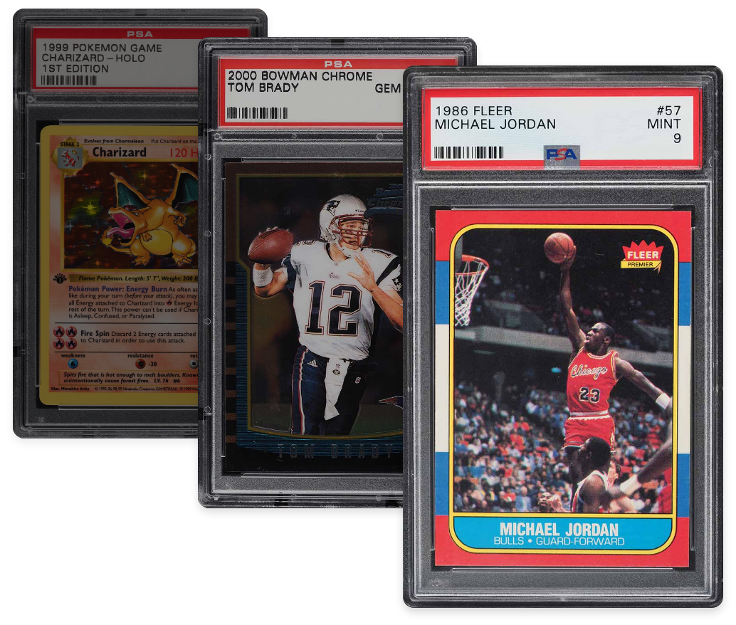 Graded PSA sports cards collection - Pack Smash marketplace
