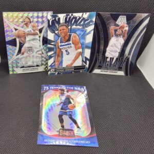 🔥 Anthony Edwards 4-Card Lot – Mosaic, Donruss, Select | Wolves | NBA Star 🔥