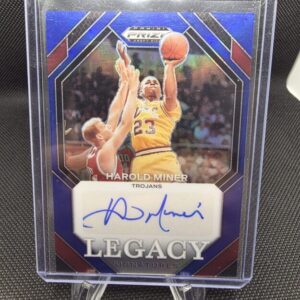 2024 Panini Prizm Draft Picks Harold Miner Auto – Legacy Signatures Blue #LS-HMN /149 – USC Trojans