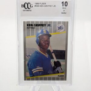 1989 Fleer Ken Griffey Jr. Rookie #548 – BCCG 10 Mint or Better – Classic RC – Mariners Legend