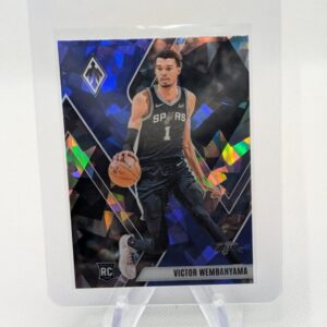 Victor Wembanyama 2023-24 Panini Phoenix Fire & Ice Cracked Ice Rookie Card #256