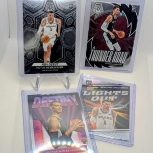 Victor Wembanyama Rookie Card Lot – Mosaic NBA Debut, Thunder Road, Destiny, Lights Out – Spurs RC Insert Lot