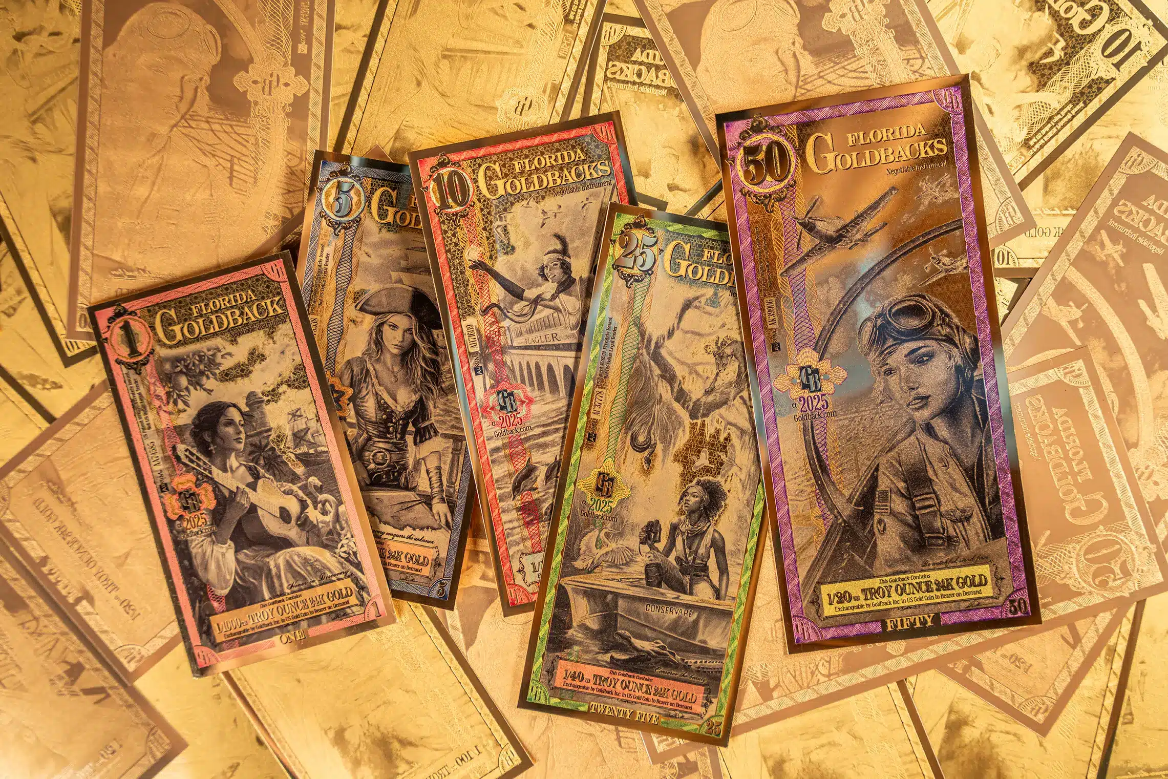 Goldbacks currency collection - gold-backed notes category icon for Pack Smash marketplace