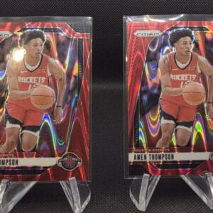 Amen Thompson Red Prizm /299 Lot (2 Cards) – 2024-25 Panini Prizm #118