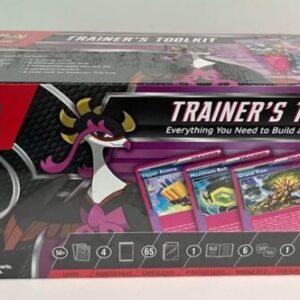2023 Pokémon Trainer’s Toolkit – Sealed Box – Build & Power Up Decks – 150+ Cards, Sleeves & Accessories
