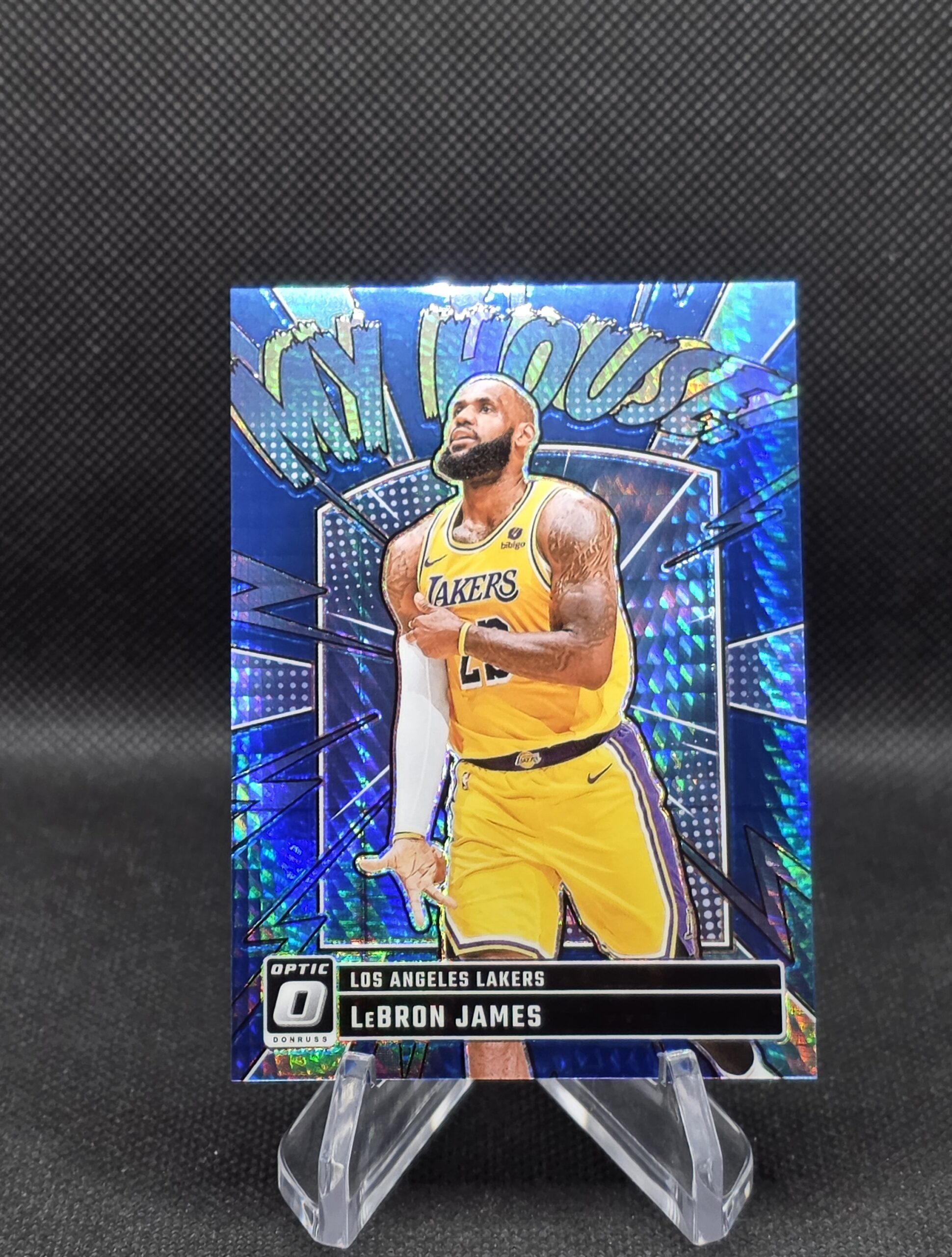 LeBron James My House Blue Prizm /175 2024-25 Donruss Optic